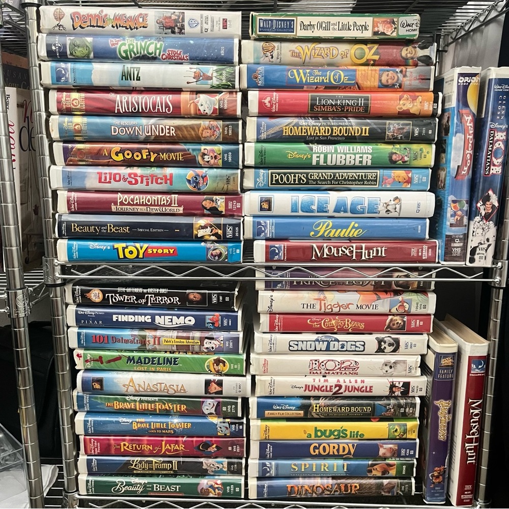 81 people Disney & Family Friendly Vhs Movies With VHS Player And Remote Control